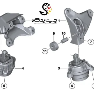 دسته موتور بی ام دبلیو 730i (اتاق وسط)-2